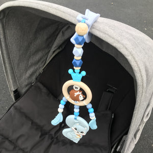 Blue Stroller Mobile Toy