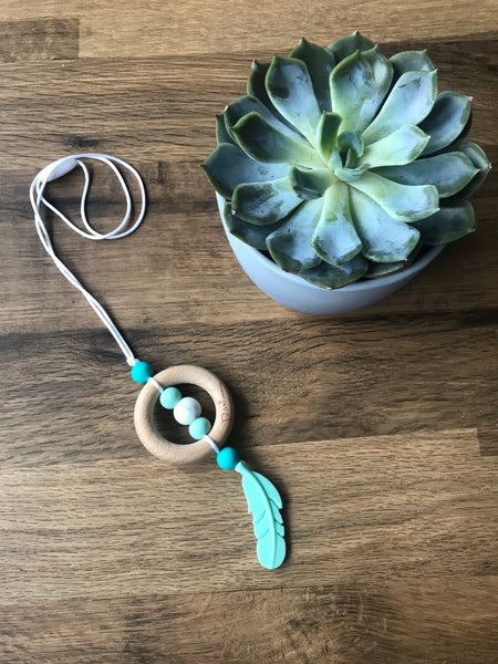 Silicone Wooden Nursing Necklace