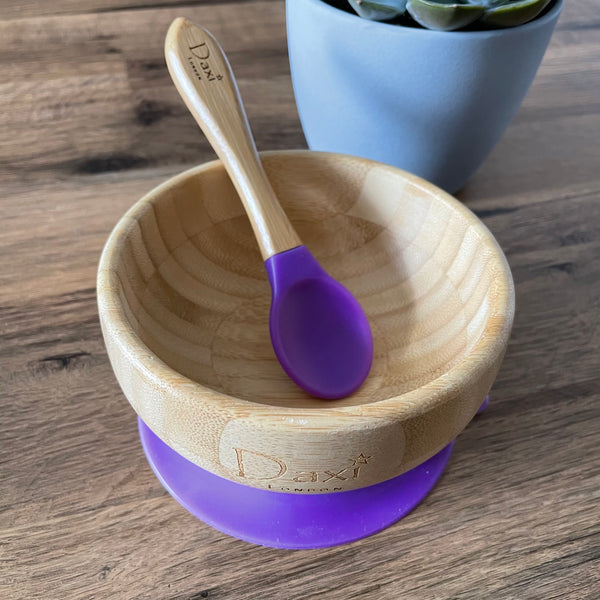 Bamboo Baby suction bowl with spoon
