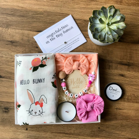 Baby girl Bunny Premium Gift set